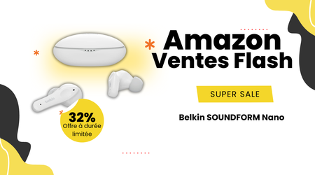 Belkin SOUNDFORM Nano Écouteurs pour Enfants – 9,50€ d'Économies!