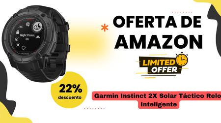 ¡Garmin Instinct 2X Solar Tactical Smartwatch por 98€ de descuento! ¡Gran Oportunidad!