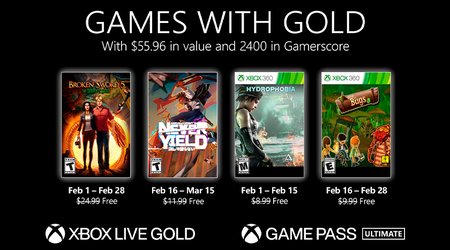 Die Spiele für Xbox Live Gold-Abonnenten für Februar sind bekannt geworden. Hydrophobie, Broken Sword 5 und andere