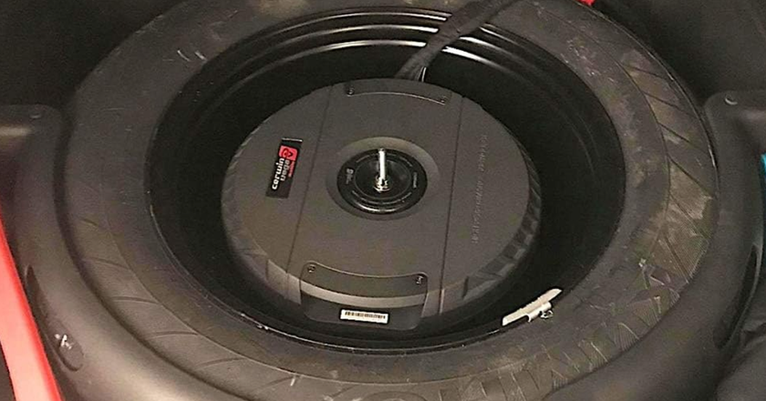 Cerwin Vega subwoofer spare tire