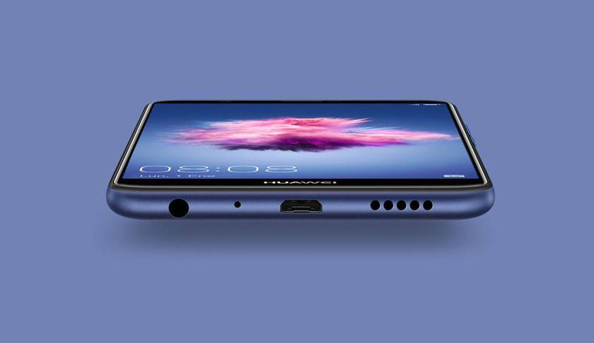 Huawei P Smart (2019) на схематическом изображении: каплевидный вырез и двойная камера