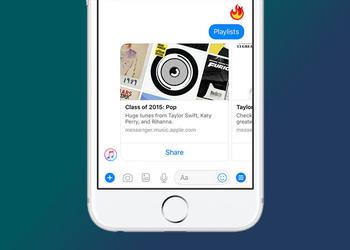 Facebook-бот Apple Music умеет стримить музыку прямо в Facebook и подбирать плейлисты по эмодзи