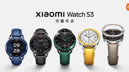 Xiaomi Watch S3 - AMOLED display, interchangeable bezel, eSIM and HyperOS operating system priced at $135