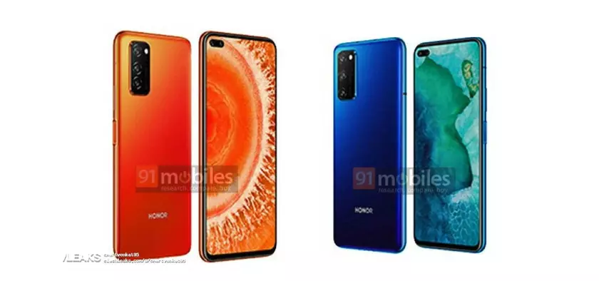 Honor V30 на новых пресс-рендерах: «дырявый» дисплей, тройная камера, ИК-порт и сканер на боковой стороне