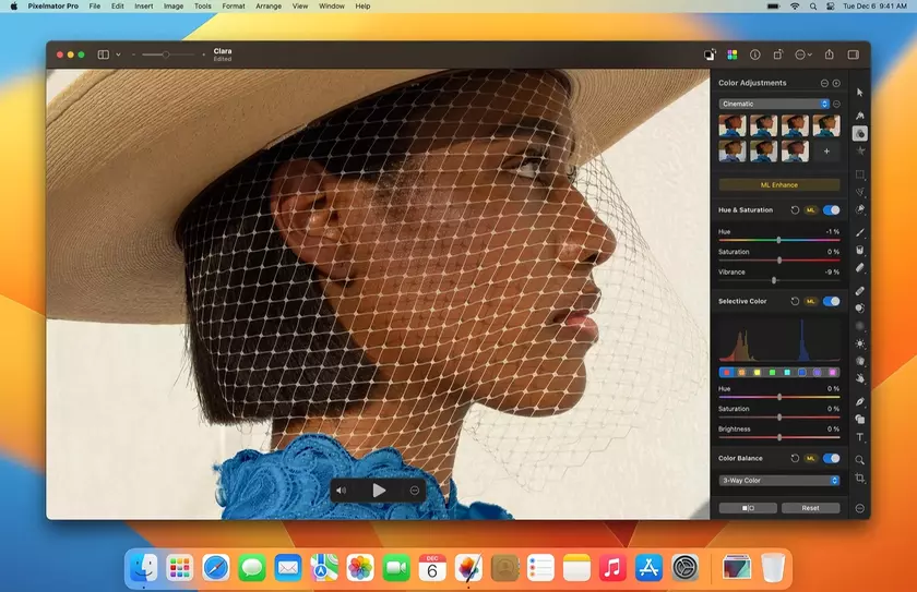 Pixelmator Pro 3.2 Lumiere для Mac получил возможность редактировать видео