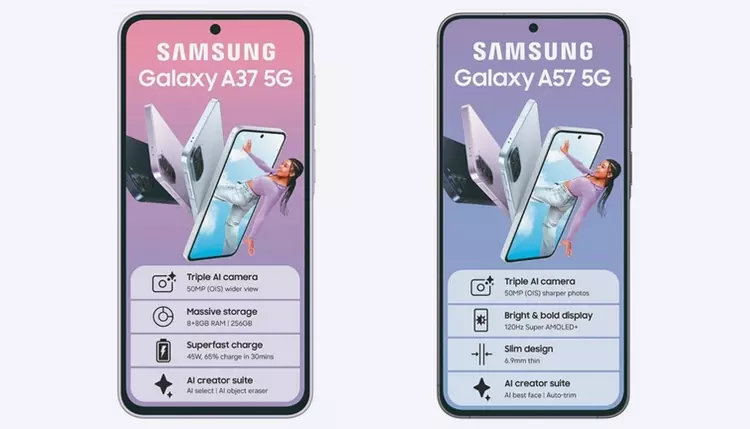 Galaxy A57 та A37: Samsung згадала ...