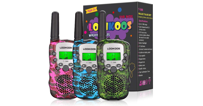 LOOIKOOS kids walkie talkie