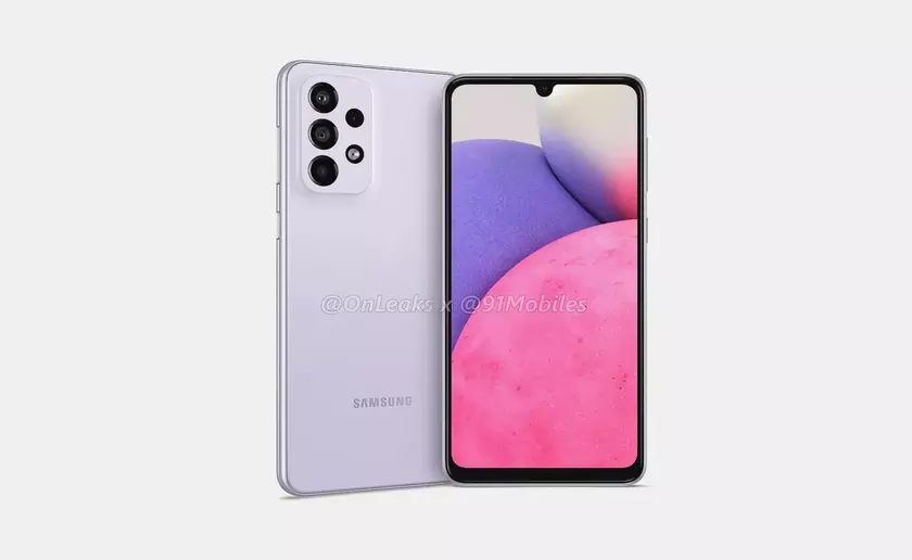 Samsung Galaxy M33 с батареей на 6000 мАч, AMOLED-экраном и квадро-камерой представят в марте