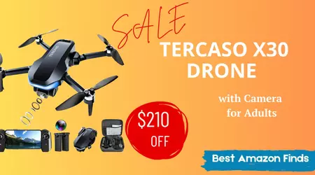 Tercaso X30 Drone with Camera for Adults - $210 Off Don't miss it!