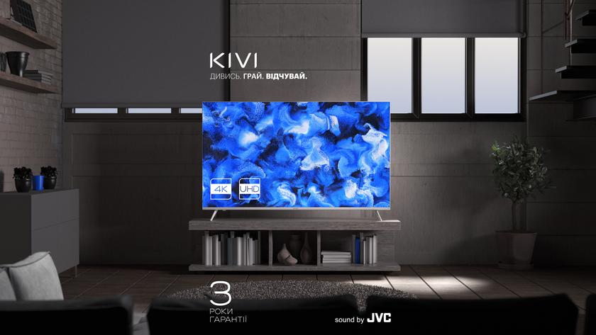 KIVI представила Android-телевизоры 2021 года: диагонали от 24 до 75 дюймов, бесплатные игры и видео, цены от 6299 грн