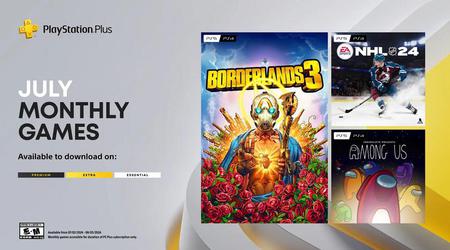 July's PlayStation Plus games are already available to check out from the library: players will receive Borderlands 3, NHL 24, and Among Us