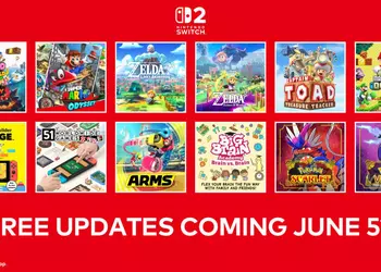 Nintendo предложит покупателям Switch 2 бесплатное обновление двенадцати собственных игр