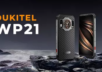 Oukitel WP21: ударопрочный смартфон с двумя экранами, батареей на 9800 мАч, защитой P68/IP69K и камерой ночного видения