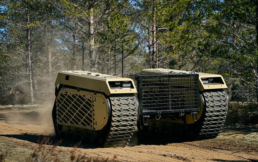 Krauss-Maffei Wegmann y Milrem Robotics transfieren a Ucrania 14 robots THeMIS, que pueden llevar armas al campo de batalla y transportar a los heridos