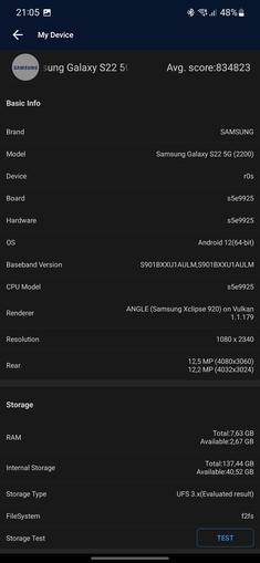Revisión de Samsung Galaxy S22 y Galaxy S22 +: buques insignia universales-113
