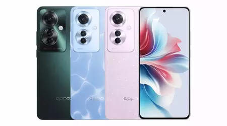 OPPO Reno 11 F: 120Hz OLED display, MediaTek Dimensity 7050 chip, 64 MP camera and IP65 protection for $305