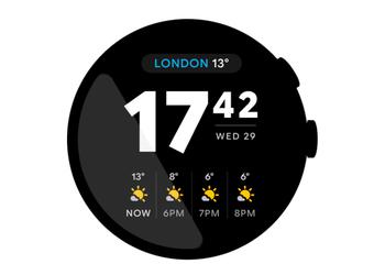 Google oppdaterer værwidget på Wear OS: ...