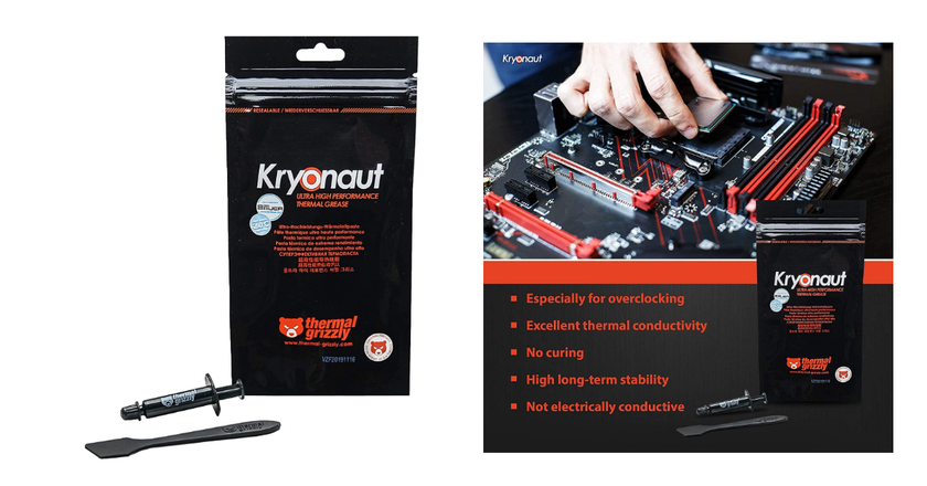Thermal Grizzly Kryonaut mejor pasta térmica para portátil de juegos