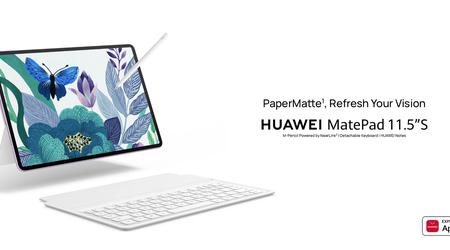Huawei MatePad 11.5 S: 144Hz display with PaperMatte technology, 8,800mAh battery and a €399 price tag