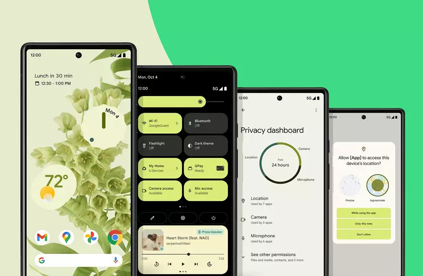 Дождались! Google выпустила стабильную версию Android 12 для смартфонов Pixel