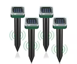 LOTARINI Mole Repellent Solar Powered 4 Pack