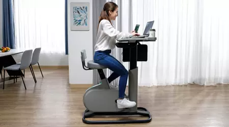 Acer présente le bureau de vélo eKinekt BD 3. Il convertit l'énergie du pédalage du cycliste pour charger l'ordinateur portable.