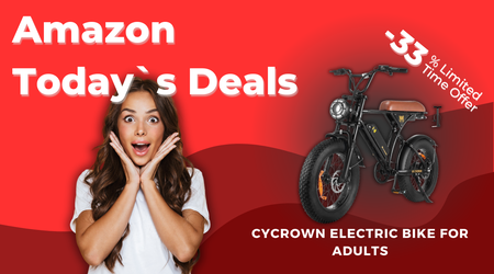CYCROWN Electric Bike for Adults – Now $300 Less!