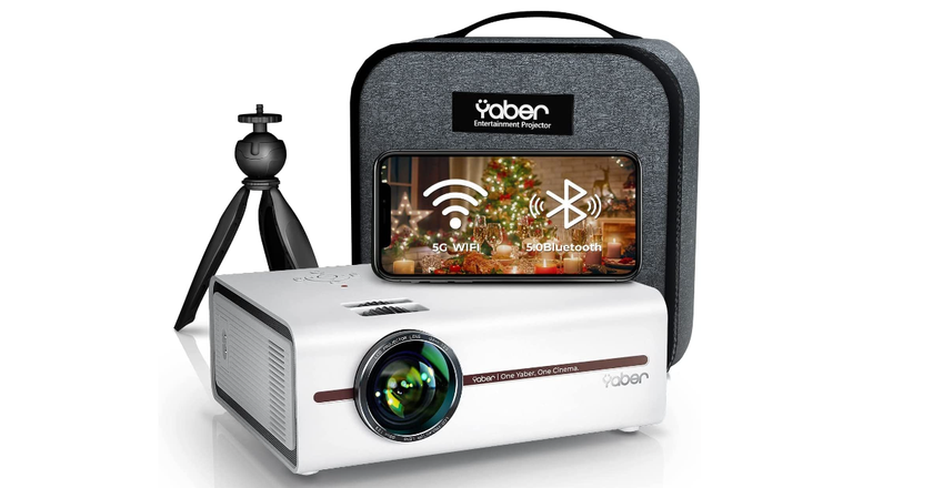 Yaber V5 mini portable projector for iphone