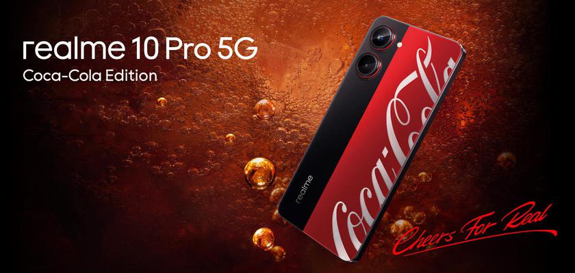 Insider mostró un vídeo del realme 10 Pro 5G Coca Cola Edition: una versión especial del smartphone realme 10 Pro 5G con pantalla de 120Hz y chip Snapdragon 695