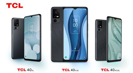 TCL 40 X - une gamme de smartphones économiques équipés d'Android 13 et d'une batterie de 5000 mAh, dont le prix est compris entre 150 et 200 dollars.