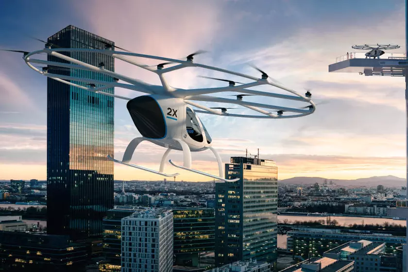 Intel показала на CES концепт летающего автомобиля Volocopter (нет, это дрон)