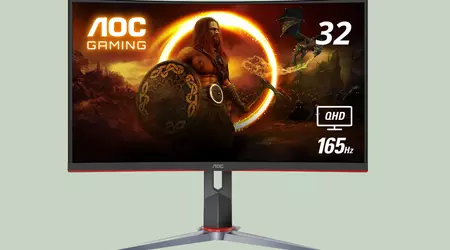 The AOC CQ32G2S with 32-inch curved screen and 165Hz can be bought on Amazon for $30 off