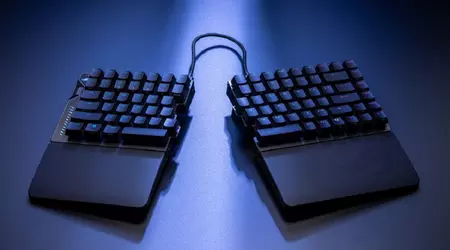 Asus has unveiled the ROG Falcata, a stylish split keyboard for competitive gaming fans