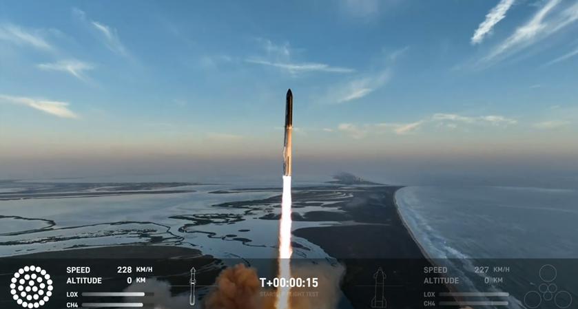 SpaceX потеряла Starship через 9 минут после старта, а ракета Super Heavy взорвалась во время спуска в Мексиканский залив