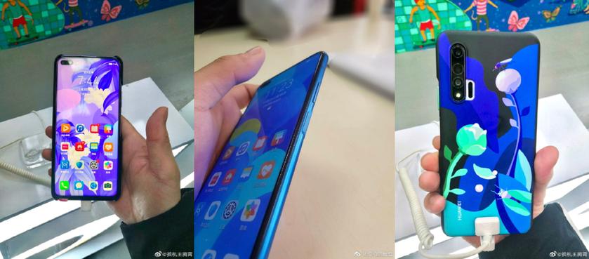 Huawei Nova 6 5G появился на «живых» фото: вырез для двойной селфи-камеры и сканер на боковой стороне
