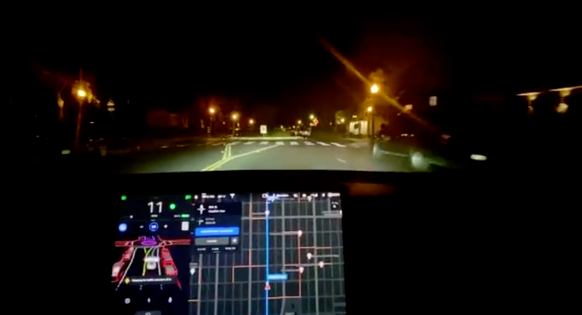 В сети появились ролики с демонстрацией бета-версии полноценного автопилота для электрокаров Tesla