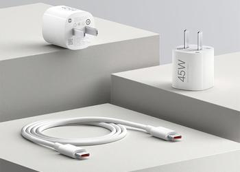 Xiaomi представила  GaN-зарядку на 45 Вт с кабелем USB-C в комплекте и ценой $8