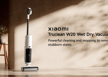 Xiaomi представила на глобальном рынке Truclean W20 Wet Dry Vacuum с функциями влажной уборки и самоочистки