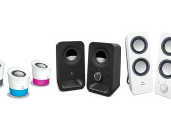 Трио домашних аудиосистем Logitech: Z200, Z150, Z50