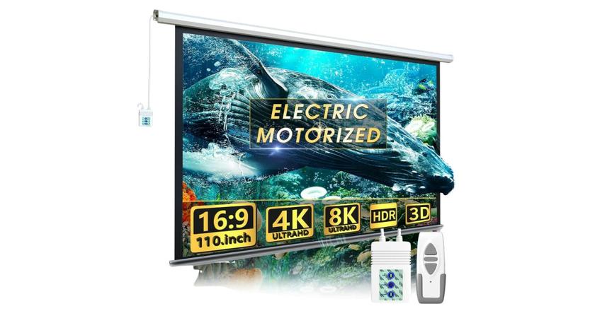 Aoxun Motorized Projector Screen