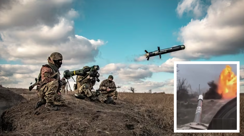 Вооружённые Силы Украины уничтожили два российских танка с помощью Javelin