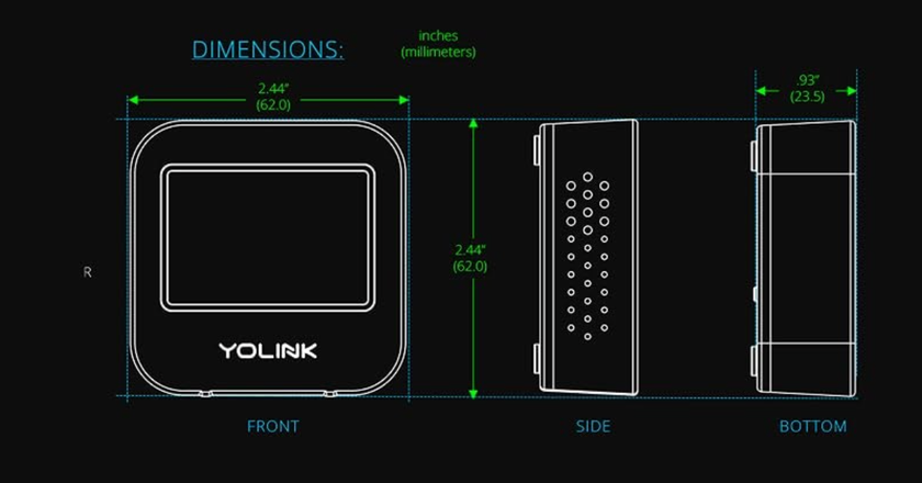 Yolink best wifi temperature and humidity sensor