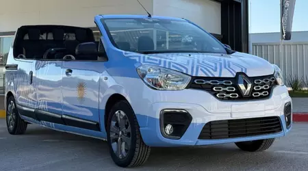 Renault has turned a van into a strange convertible limousine for factory tours