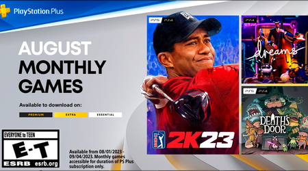C'est déjà pas mal : Les abonnés PlayStation Plus recevront PGA Tour 2K23, Dreams et Death's Door en août.