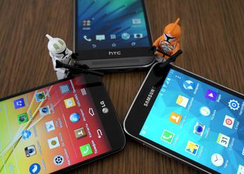Сравнение флагманских смартфонов LG G2, HTC One M8 и Samsung Galaxy S5