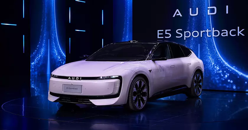 Взгляд на будущее: AUDI E5 Sportback перед дебютом на Auto Shanghai 2025