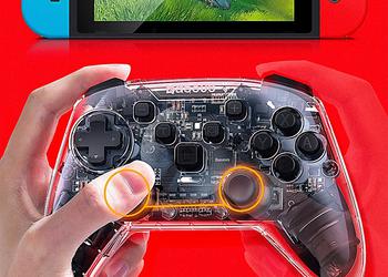 Przejrzysty Gamepad Baseus do przełącznika Nintendo