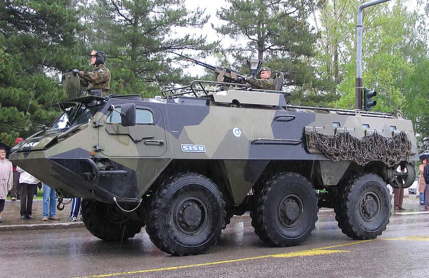 Finnish Sisu XA-180 amphibious armored personnel carriers are used by the AFU at the front