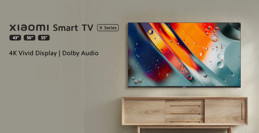 Xiaomi Smart TV X: серия телевизоров с 4K-экранами, диагоналями до 55 дюймов, динамиками на 30 Вт и ценой от $364