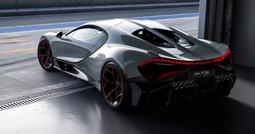 Bugatti представила роскошные изменения: Tourbillon с пакетом 'Équipe Pur Sang' и необычные восемь выхлопных патрубков